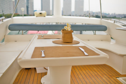 Enjoying a Luxurious Yacht Dining Experience with Forstina Washable Kraft Paper